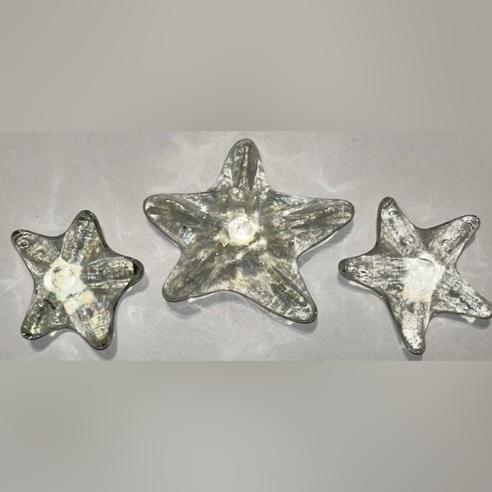 Iridescent Glass Starfish Beach Decor